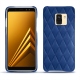 Lederschutzhülle Samsung Galaxy A8 (2018) - Bleu océan - Couture ( Nappa - Pantone 293C ) 