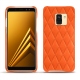 Samsung Galaxy A8 (2018) leather cover - Orange fluo - Couture