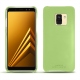 Capa em pele Samsung Galaxy A8 (2018) - Vert olive PU