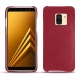 Coque cuir Samsung Galaxy A8 (2018) - Rouge passion