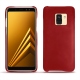 Lederschutzhülle Samsung Galaxy A8+ (2018) - Rouge ( Nappa - Pantone 199C ) 