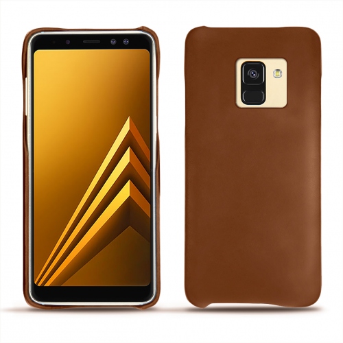 Funda de piel Samsung Galaxy A8+ (2018)Marron ( Nappa - Pantone #8B4720 ) 