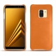 Funda de piel Samsung Galaxy A8+ (2018) - Orange ( Nappa - Pantone 1495U ) 