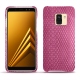 硬质真皮保护套 Samsung Galaxy A8+ (2018) - Serpent ciclamino