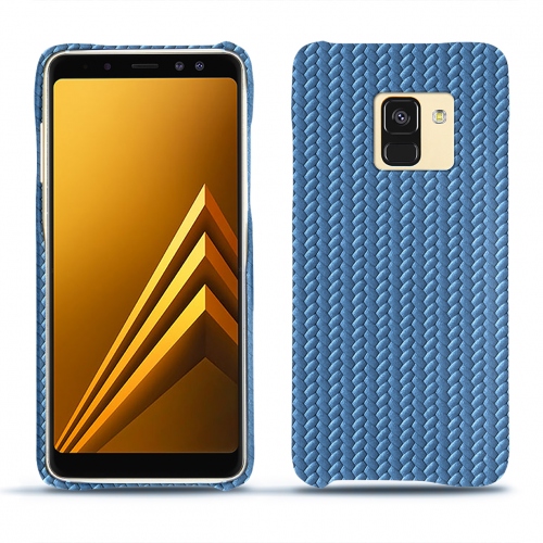 Custodia in pelle Samsung Galaxy A8+ (2018)Abaca ishia ( Pantone #395775 ) 