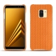 Custodia in pelle Samsung Galaxy A8+ (2018) - Abaca arancio