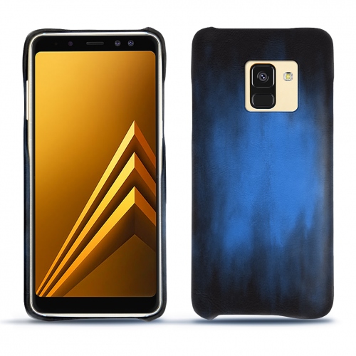 Lederschutzhülle Samsung Galaxy A8+(2018)Bleu Patine