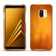 Capa em pele Samsung Galaxy A8+ (2018) - Orange Patine