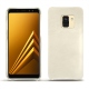Coque cuir Samsung Galaxy A8+ (2018) - Blanc escumo