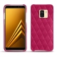 Capa em pele Samsung Galaxy A8+ (2018) - Rose fluo - Couture