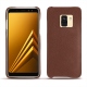 Custodia in pelle Samsung Galaxy A8+ (2018) - Marron délicat