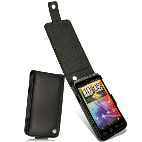 Housse cuir HTC Evo 3D  - Noir ( Nappa - Black ) 