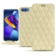 Housse cuir Huawei Honor View 10 - Beige - Couture ( Nappa - Pantone 7502C ) 