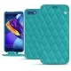 Custodia in pelle Huawei Honor View 10 - Bleu fluo - Couture
