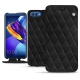 Huawei Honor View 10 leather case - Negre poudro - Couture