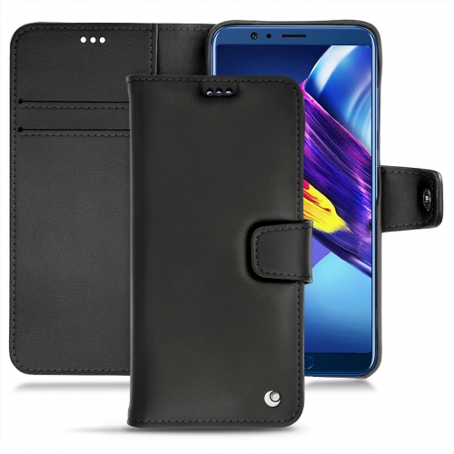 Huawei Honor View 10 leather case - Noir ( Nappa - Black ) 