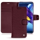 Huawei Honor View 10 leather case - Lie de vin ( Pantone 5115C ) 