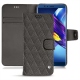 Capa em pele Huawei Honor View 10 - Anthracite - Couture ( Pantone 424C ) 