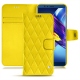 Funda de piel Huawei Honor View 10 - Jaune fluo - Couture