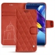 Huawei Honor View 10 leather case - Arange clouquié - Couture