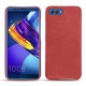 Huawei Honor View 10 leather cover - Cerise vintage ( Pantone 185C ) 