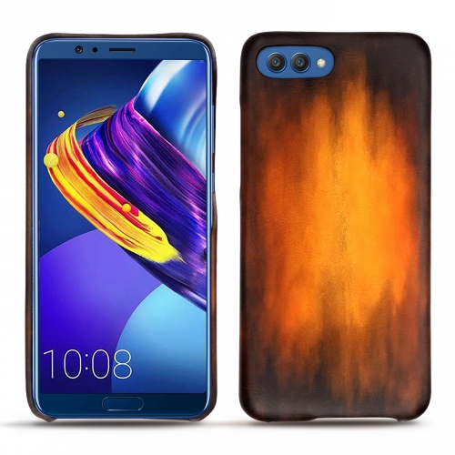 Funda de piel Huawei Honor View 10Fauve Patine