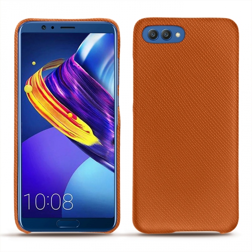 가죽 커버 Huawei Honor View 10Orange vibrant ( Pantone #e36b39 ) 