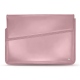 Housse cuir pour ordinateur portable 17' - Griffe 1 - Rose ( Nappa - Pantone 2365C ) 