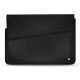 Leather sleeve for 17' laptop - Griffe 1 - Ebène ( Sleek P C12 - Black ) 