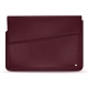 Leather sleeve for 17' laptop - Griffe 1 - Lie de vin ( Pantone 5115C ) 