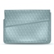 17 인치 휴대용 퍼스널 컴퓨터를위한 가죽 케이스 - Griffe 1 - Bleu ciel - Couture ( Nappa - Pantone 277C ) 