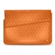 Capa em pele para computador portátil 17' - Griffe 1 - Orange - Couture ( Nappa - Pantone 1495U ) 