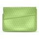 Custodia in pelle per computer portatile 17' - Griffe 1 - Vert olive - Couture ( Nappa - Pantone 578U ) 