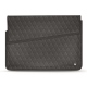 Custodia in pelle per computer portatile 17' - Griffe 1 - Anthracite - Couture ( Pantone 424C ) 