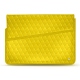 Custodia in pelle per computer portatile 17' - Griffe 1 - Jaune fluo - Couture