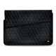 Leather sleeve for 17' laptop - Griffe 1 - Dark vintage - Couture