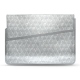 Housse cuir pour ordinateur portable 17' - Griffe 1 - Platinium - Couture