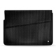 Leather sleeve for 17' laptop - Griffe 1 - Abaca nero