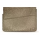Leather sleeve for 17' laptop - Griffe 1 - Autruche desert