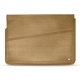 Leather sleeve for 17' laptop - Griffe 1 - Serpent sabbia