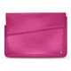 Leather sleeve for 17' laptop - Griffe 1 - Rose BB