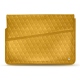 Notebook-Lederschutzhülle 17' - Griffe 1 - Jaune soulèu - Couture