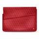 Housse cuir pour ordinateur portable 17' - Griffe 1 - Rouge troupelenc - Couture