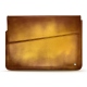 Leather sleeve for 17' laptop - Griffe 1 - Doré Patine