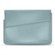 ノートPC、17インチ用レザーケース - Griffe 1 - Bleu Ciel PU