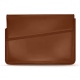 Leather sleeve for 17' laptop - Griffe 1 - Marron PU