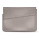 Funda de piel para ordenador portatil 17' - Griffe 1 - Taupe innocent