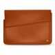 Leather sleeve for 17' laptop - Griffe 1 - Orange vibrant