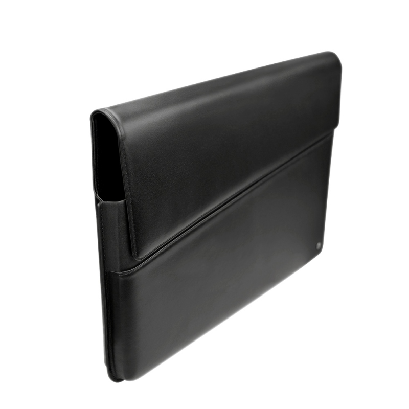 Leather sleeve for 17' laptop - Griffe 1