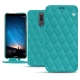 Huawei Mate 10 Lite leather case - Bleu fluo - Couture